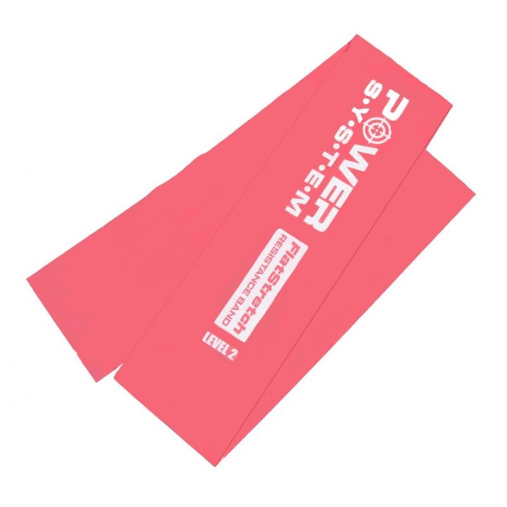 Стрічка-еспандер для спорту та реабілітації Power System PS-4122 Flat Stretch Band Level 2 Red (15-25кг.) - Зображення 3