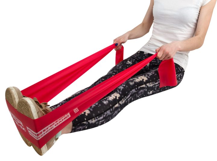 Стрічка-еспандер для спорту та реабілітації Power System PS-4122 Flat Stretch Band Level 2 Red (15-25кг.) - Зображення 5