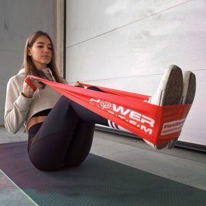 Стрічка-еспандер для спорту та реабілітації Power System PS-4122 Flat Stretch Band Level 2 Red (15-25кг.) - Зображення 7