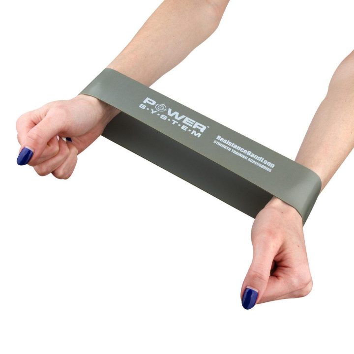 Резинка для фітнесу Power System PS-4063 Flex Loop Strong Grey (опір 23кг.) - Зображення 2