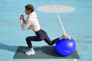 М'яч для фітнесу (фітбол) Power System PS-4012 Ø65 cm PRO Gymball Blue - Зображення 2