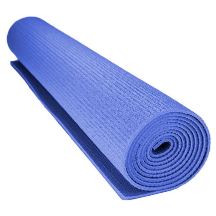 Килимок для йоги та фітнесу Power System PS-4014 PVC Fitness-Yoga Mat Blue (173x61x0.6) - Зображення 2