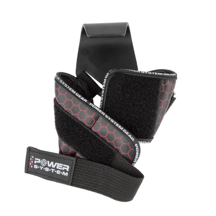 Гаки для тяги на зап'ястя Power System PS-3360 Hooks V2 Black/Red L - Зображення 4