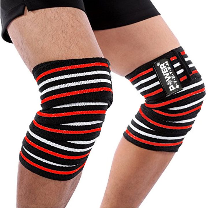 Бинти на коліна Power System PS-3700 Knee Wraps Red/Black (пара) - Зображення 3