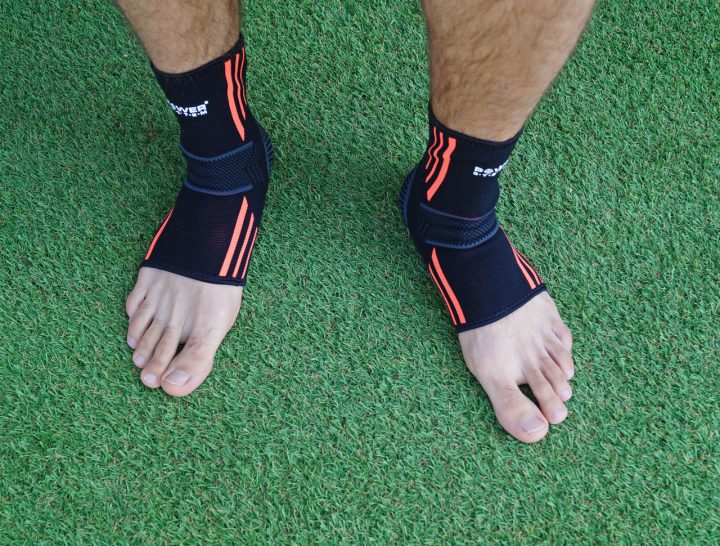 Бандажі на гомілкостоп Power System PS-6022 Ankle Support Evo Black/Orange L (пара) - Зображення 8