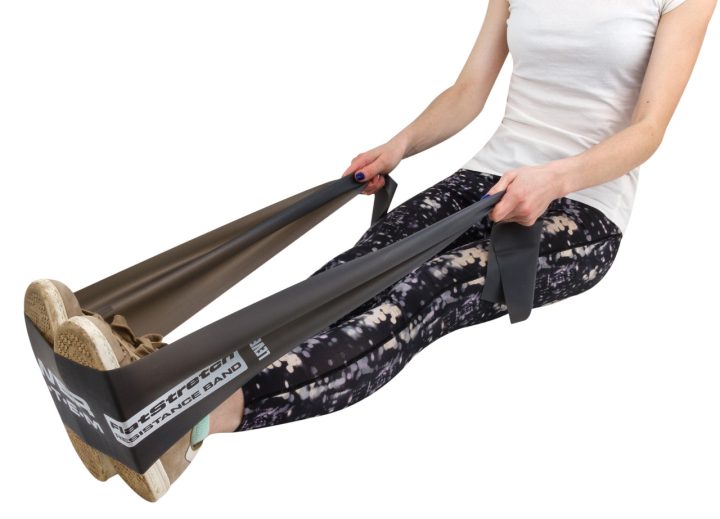 Стрічка-еспандер для спорту та реабілітації Power System PS-4123 Flat Stretch Band Level 3 Grey (25-35кг.) - Зображення 6