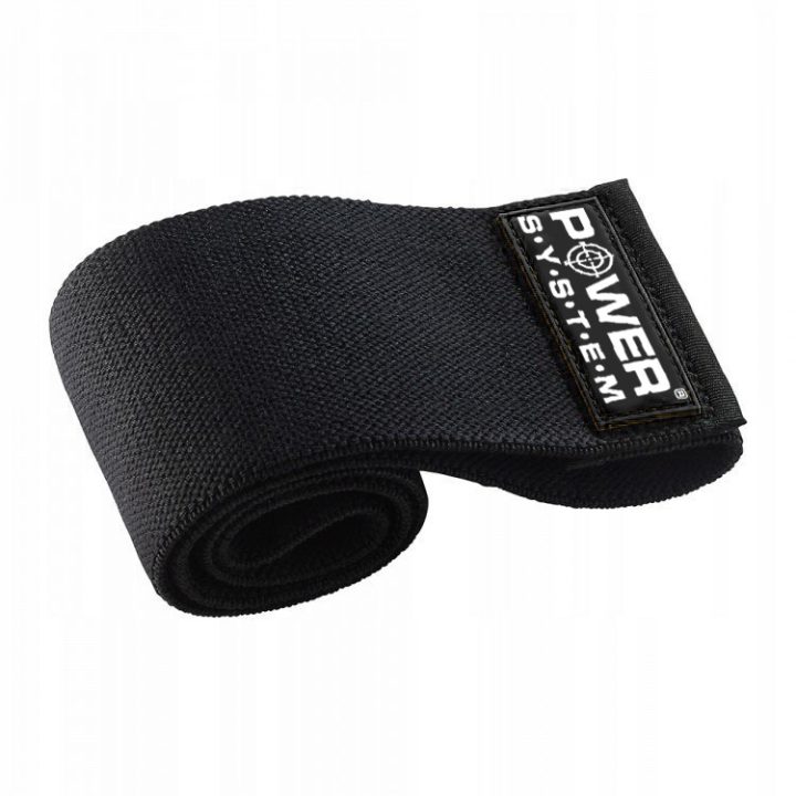 Тканева гумка для фітнесу та спорту Power System PS-4091 Booty Band LVL 1 Black/Pink (d_64 см. 18-23кг.) - Зображення 3