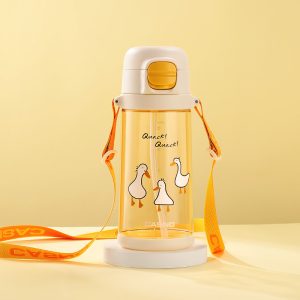 Пляшка для води CASNO 690 мл KXN-1219 Помаранчева (Гуси) з соломинкоюTRITAN - Зображення 10