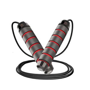 Скакалка швидкісна PowerPlay 4210 Power Weighted Jump Rope Чорна (2,7m.) - Зображення 3