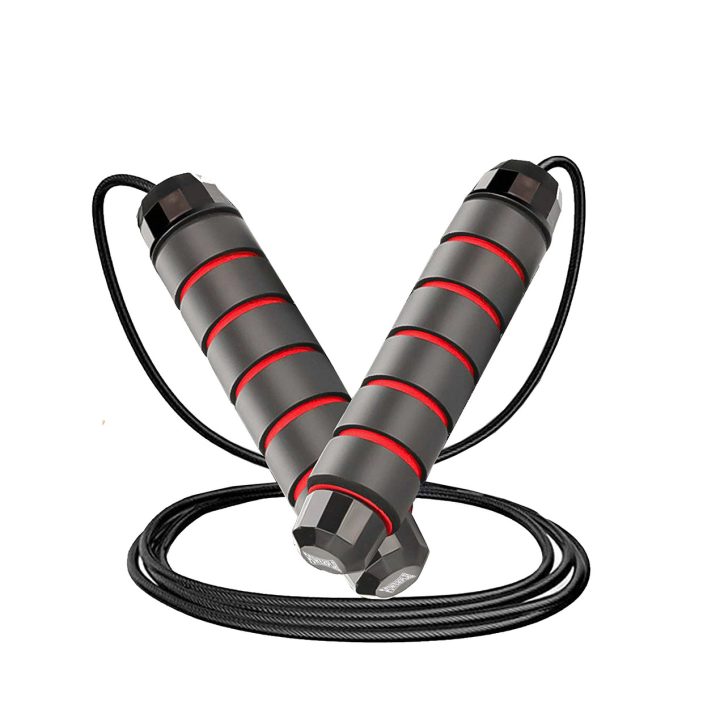 Скакалка швидкісна PowerPlay 4210 Power Weighted Jump Rope Чорна (2,7m.) - Зображення 3