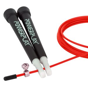 Скакалка швидкісна PowerPlay 4202 Ultra Speed Rope Червона (2,9m.) - Зображення 3