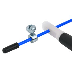 Скакалка швидкісна PowerPlay 4202 Ultra Speed Rope Синя (2,9m.) - Зображення 4