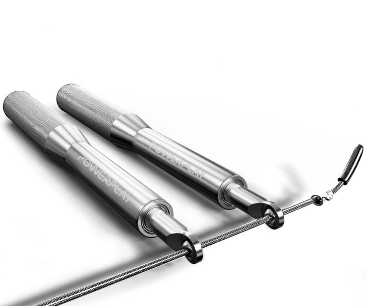 Скакалка швидкісна на підшипниках алюмінієва PowerPlay 4207 Elite Jump Rope Срібна (3m.) - Зображення 8