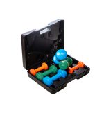 Набір гантелей в кейсі 12 кг. PowerPlay 4118 Fitness Dumbells (2шт.*1кг. 2шт.*2кг. 2шт.*3кг.) - Зображення 4