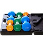 Набір гантелей в кейсі 12 кг. PowerPlay 4118 Fitness Dumbells (2шт.*1кг. 2шт.*2кг. 2шт.*3кг.) - Зображення 2