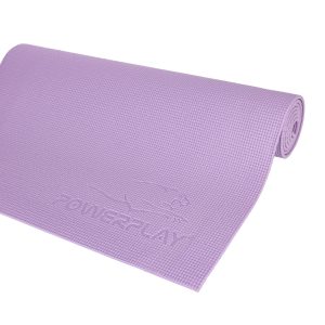 Килимок для йоги та фітнесу PowerPlay 4010 PVC Yoga Mat Лавандовий (173x61x0.6) - Зображення 4