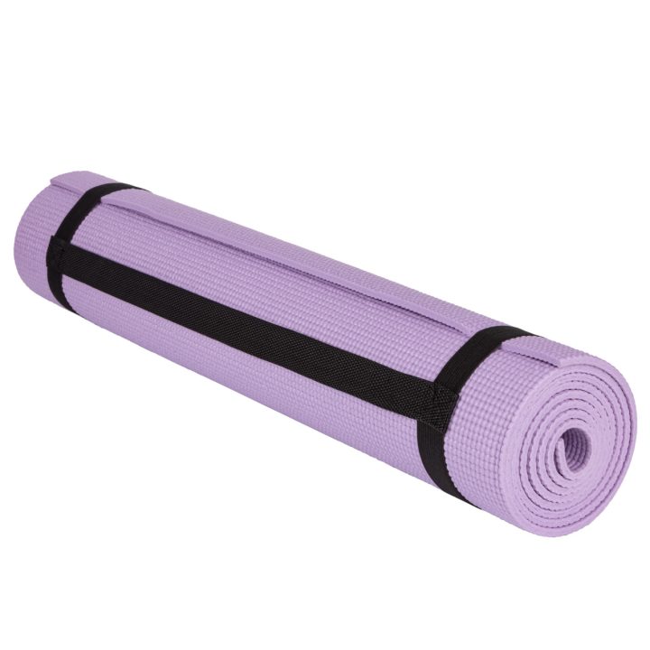 Килимок для йоги та фітнесу PowerPlay 4010 PVC Yoga Mat Лавандовий (173x61x0.6) - Зображення 3
