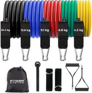 Набір трубчастих еспандерів Power System PS-4099 Total Expander Set 5шт. (до 55 кг.) - Зображення 2