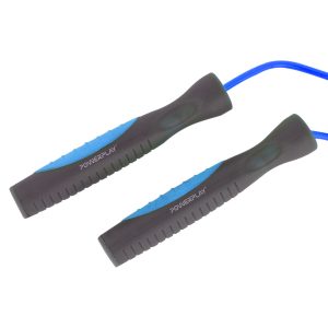 Скакалка PowerPlay 4204 Classic Jump Rope Блакитна (2,7m.) - Зображення 4