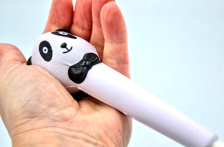 Набір ручок масляних 0.7 мм BP5029 Squishy Panda (2шт) - Зображення 4