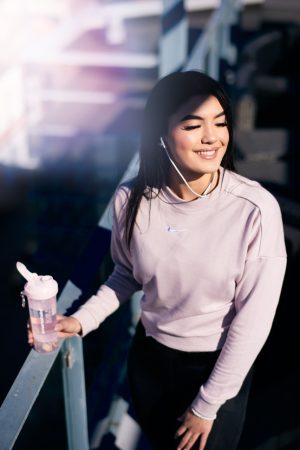Шейкер спортивний SmartShake Slim 500ml Cotton Pink (Light Lavender) - Зображення 9
