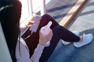 Шейкер спортивний SmartShake Slim 500ml Cotton Pink (Light Lavender) - Зображення 8