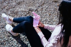 Шейкер спортивний SmartShake Slim 500ml Cotton Pink (Light Lavender) - Зображення 7