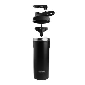 Шейкер спортивний SmartShake металевий Insulated Steel 750ml Black - Зображення 5