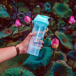 Шейкер спортивний SmartShake Slim 500ml Neon Blue - Зображення 7