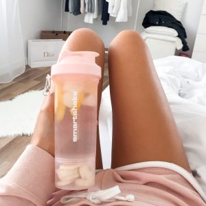 Шейкер спортивний SmartShake Slim 500ml Cotton Pink (Light Lavender) - Зображення 10