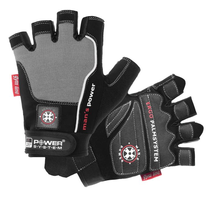 Рукавички для фітнесу Power System PS-2580 Man’s Power Black/Grey XS - Зображення 4