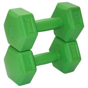 Гантелі композитні PowerPlay 4124 Hercules 2*2 кг. Зелені  (пара - 2шт.) - Зображення 3