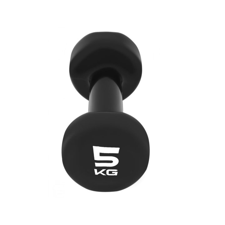 Гантелі вінілові PowerPlay 4125 Achilles 2*5 кг. Чорні (пара - 2шт.) - Зображення 4