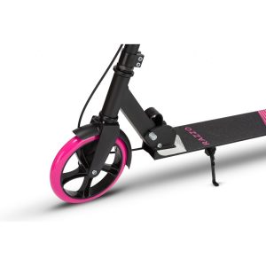 Самокат із ручним тормозом Razzo CITY 200 мм. алюмінієвий HUL1-200 Black/Pink - Зображення 4