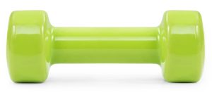 Гантелі вінілові PowerPlay 4125 Achilles 2*3 кг. Зелені (пара - 2шт.) + Резинка для фітнесу 7,5кг - Зображення 3