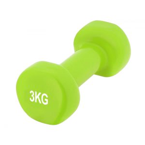 Гантелі вінілові PowerPlay 4125 Achilles 2*3 кг. Зелені (пара - 2шт.) + Резинка для фітнесу 7,5кг - Зображення 5