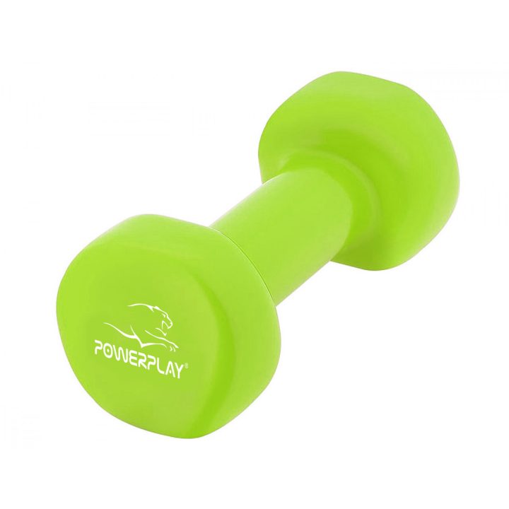 Гантель вінілова PowerPlay 4125 Achilles 3 кг. Зелена (1шт.) - Зображення 6