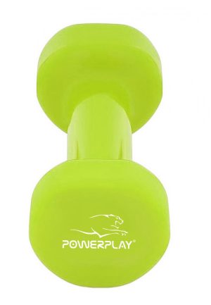 Гантель вінілова PowerPlay 4125 Achilles 3 кг. Зелена (1шт.) - Зображення 4