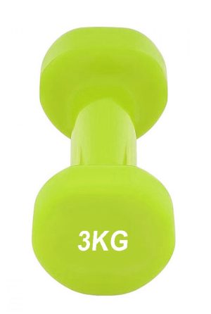 Гантель вінілова PowerPlay 4125 Achilles 3 кг. Зелена (1шт.) - Зображення 5