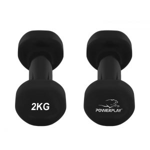 Гантелі вінілові PowerPlay 4125 Achilles 2*2 кг. Чорні (пара - 2шт.) - Зображення 6