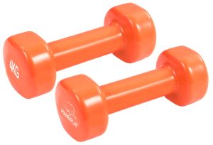 Гантелі вінілові PowerPlay 4125 Achilles 2*4 кг. Помаранчеві (пара - 2шт.) + Резинка для фітнесу 7,5кг - Зображення 7