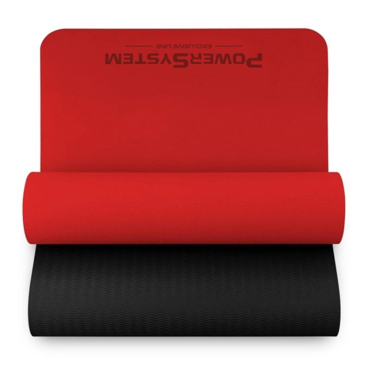 Килимок для йоги та фітнесу Power System PS-4060 TPE Yoga Mat Premium Red (183х61х0.6) - Зображення 2