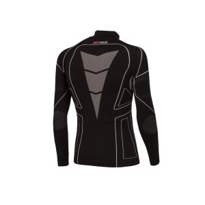 Термокофта з комірцем (лонгслів) X TECH Maglia Race 3 Munica Lunga  lupetto Nero L/XL Чорна - Зображення 4