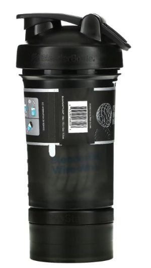 Шейкер спортивний BlenderBottle ProStak 22oz/650ml з 2-ма контейнерами Black - Зображення 3
