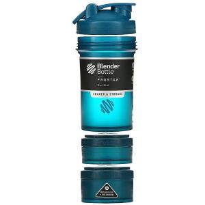 Шейкер спортивний BlenderBottle ProStak 22oz/650ml з 2-ма контейнерами Navy - Зображення 3