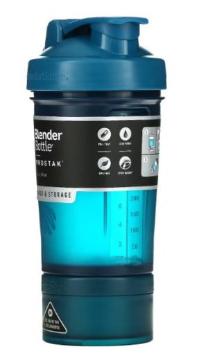 Шейкер спортивний BlenderBottle ProStak 22oz/650ml з 2-ма контейнерами Navy - Зображення 4