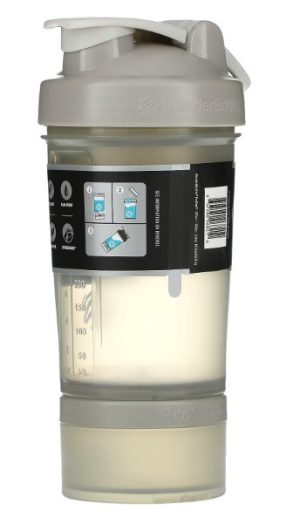 Шейкер спортивний BlenderBottle ProStak 22oz/650ml з 2-ма контейнерами Grey - Зображення 8
