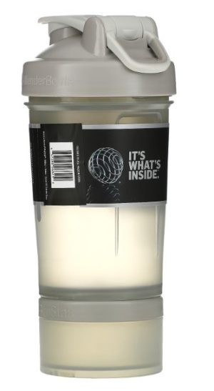 Шейкер спортивний BlenderBottle ProStak 22oz/650ml з 2-ма контейнерами Grey - Зображення 3
