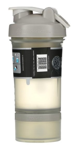 Шейкер спортивний BlenderBottle ProStak 22oz/650ml з 2-ма контейнерами Grey - Зображення 6
