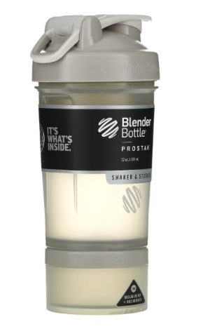 Шейкер спортивний BlenderBottle ProStak 22oz/650ml з 2-ма контейнерами Grey - Зображення 4